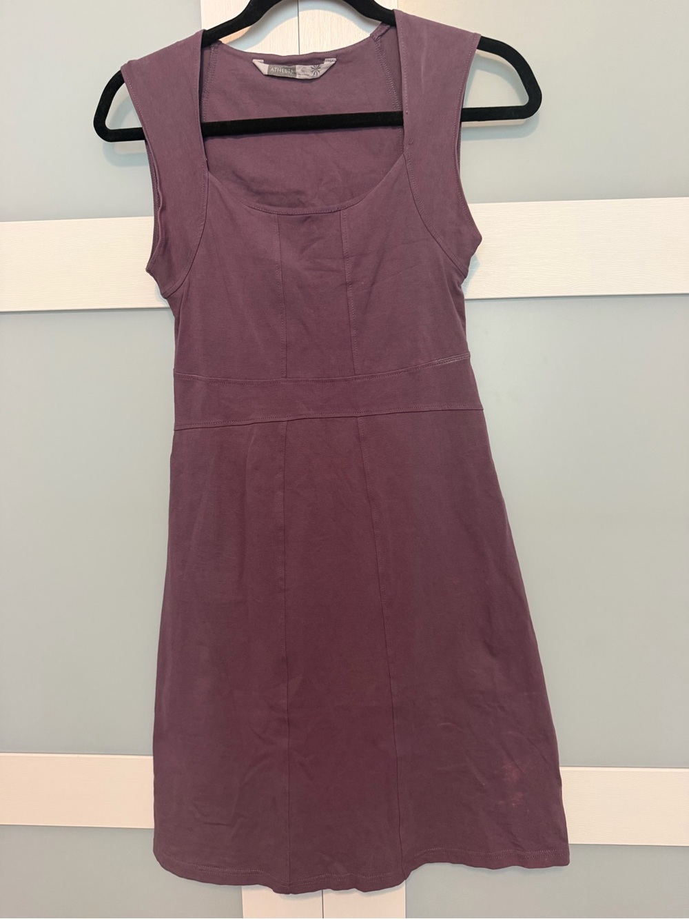 Athleta Plum Scoop-Neck Midi Dress